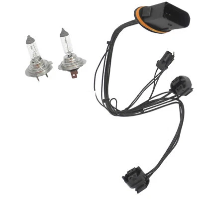 Arnés de cableado de faros y bombilla de faros para E350 E550 E63 Benz H7 70W LH RH Foto 1 de 2