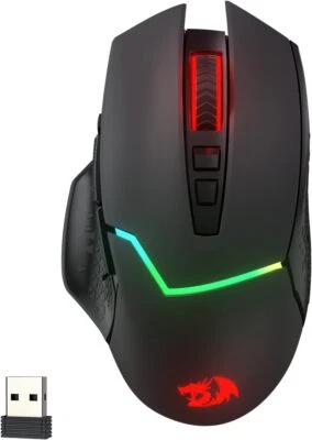 REDRAGON M690 PRO Wireless Gaming Mouse 8000 DPI, Rapid Fire Key 8 Macro Buttons - Image 1 of 4