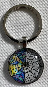 Wednesday Window Keyring NEW GIFT Keychain Glass Dome School Stained Glass - Picture 1 of 2