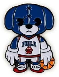 Kidrobot x NBA Philadelphia 76ers Maskottchen Emaille Pin - Limited Edition - Bild 1 von 3