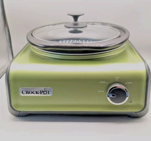 CROCK POT GREEN 2-QT HOOK UP CONNECTABLE SLOW COOKER SCCPMD2-GR - Picture 1 of 8