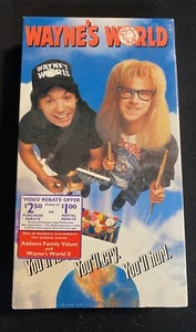 Waynes World (VHS, 1992) Movie Comedy McDonald’s Version New Sealed - Picture 1 of 3