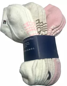 Tommy Hilfiger Socks Womens No Show 6-9.5 Cushion Flag Logo 6 Pairs 3 Colors - Picture 1 of 15