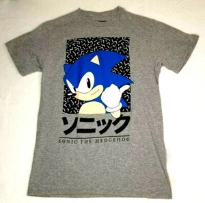Sonic The Hedgehog Sega graues T-Shirt Herren Small (T9G) - Bild 1 von 4