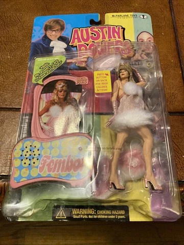 Austin Powers Fembot McFarlane Toys  Action Figure 1999 New Sealed Cover