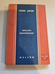 1937 King John William Shakespeare Nelson Paperback - Picture 1 of 8