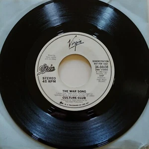 Culture Club "The War Song" Promo 45 -- 1984 - Picture 1 of 6