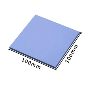 GPU CPU Radiator Chłodzenie Przewodząca silikonowa podkładka 100mm * 100mm * 1mm Termiczna -lk - Zdjęcie 1 z 4