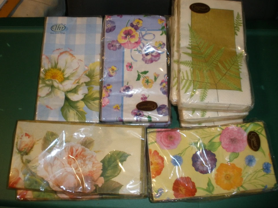 NUEVOS paquetes de servilletas de papel de 8"x4,5" Caspari, Thr, V&A Museum (TÚ ELIGES) Foto 1 de 1