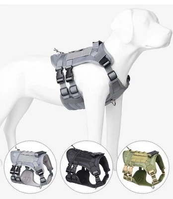 Breathable Military Style Tactical Dog Harness Adjustable Pet... - Image 1 of 4