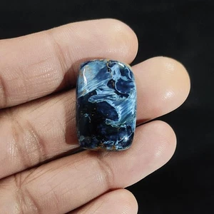 21,60 kt natürlicher namibischer Pietersit Edelstein handgefertigter Cabochon 26 x 17 x 6 mm0 - Bild 1 von 6