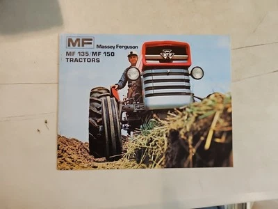 Folleto de ventas de concesionario Massey Ferguson MF 135 150 1973 vintage Foto 1 de 4