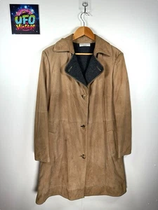 Brunello Cucinelli Women’s Suede Coat IT46 UK14 Cashmere Lined Tan RRP£10000 - Picture 1 of 21