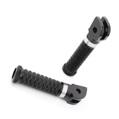 ANILLO estriberas delanteras de agarre plateado para Suzuki GSF 600 Bandit 96-99 00 01 02 03 04 Foto 1 de 4