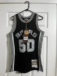 NWT David Robinson Mitchell & Ness San Antonio Spurs NBA Jersey Size Men’s Small - Picture 1 of 8