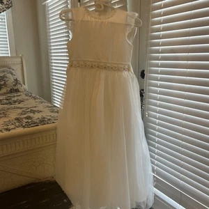 Long Girls Princess Dress for Weddings Flower Girls SIZE 10-11 YOUTH - Picture 1 of 5