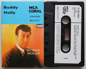 BUDDY HOLLY (MCA CORAL TC-CDL 8034) 1975 UK CASSETTE TAPE REISSUE OF 1st ALBUM - Picture 1 of 3