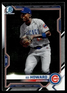 2021 Bowman Chrome Prospects Ed Howard Chicago Cubs #BCP-12 - Picture 1 of 2