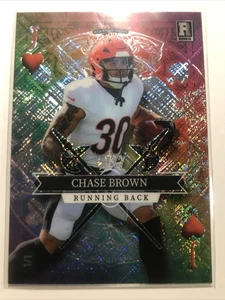 1/1 Chase Brown 2023 Wild Card ROOKIE RC 5 cartas draw tie-dye refractor bengals - Imagen 1 de 2