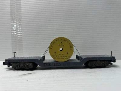 Gilbert American Flyer S Gauge Erie 7210 Flat Car With Load - Image 1 of 4