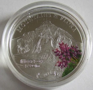 Palau 5 Dollars 2012 Mountains & Flora Biberkopf Silber - Bild 1 von 2