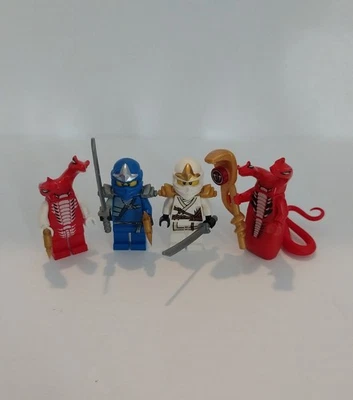 LEGO Ninjago 9445 Fangtom Fangdam Jay ZX Zane ZX Minifigure Lot Fangpyre Truck - Image 1 of 4