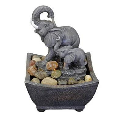 Fuente Elefante de Mesa 7.5" Bebé Elefante Diseño Adaptador para Decoración del Hogar Foto 1 de 4