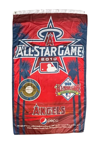 MLB Anaheim Angels All Star 2010 Garden Flag 62" x 37" Genuine Merchandise Cover