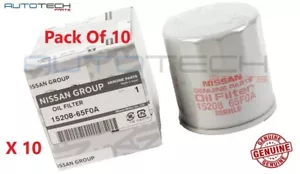 NISSAN PULSAR N16 QG18DE QG16DE 2000-ON NEW GENUINE KIT OIL FILTER PACK OF 10 - Picture 1 of 2