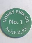 Plastic Beer Token - Norry Fire Co. 1 - Northumberland, Pennsylvania 