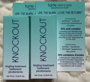 2 x TARTE Knockout Tingling Treatment 10mL / .34 oz Travel Mini NIB - Picture 1 of 3