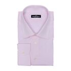 690$ ITALIAN LUXURY GERLIN Shirt Pink - White Striped Cotton  2AU ZILLI