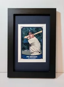 Targa carta baseball incorniciata Joe DiMaggio New York Yankees 1988 Pacific #100 - Foto 1 di 4