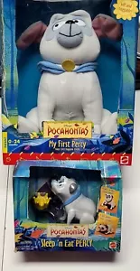 LOT of 2 Disney Pocahontas Sleep n Eat Percy Figure My First Percy Plush Mattel - Picture 1 of 17