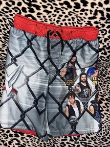 WWE Boys Superstars Swim Trunks Size 14/16 Roman Reigns, John Cena Etc - Picture 1 of 5