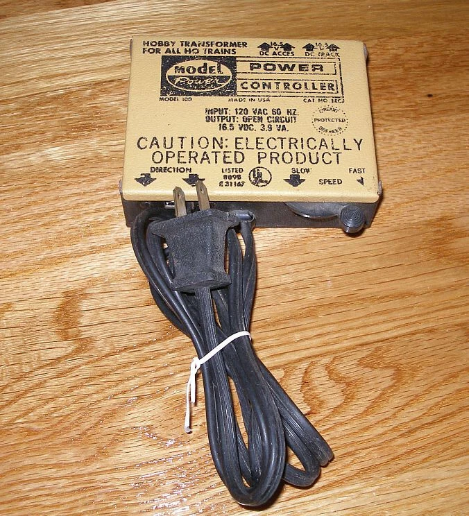 Model Power 100 Hobby Toy Train Transformer Ho Scale Railroad Model Tested - Image 1 of 1
