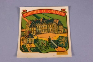 VY Ancien chromotransfert décalcomanie BRIENNE LE CHATEAU vintage 50/60's - Picture 1 of 3