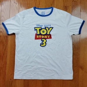 Toy Story 3 Logo Men's Tshirt White Size Large Disney Pixar rare - Picture 1 of 7