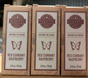 ❤️RAR/RETIRED Scentsy Red Currant Raspberry Natural Oil Blends❤️-3 Flaschen - Bild 1 von 4