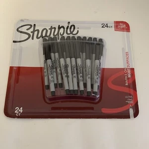 Sharpie ultra fine Tip Permanent Marker, Ultra Fine Point, Black, 24 pack - Picture 1 of 8