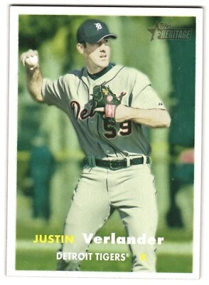 Justin Verlander 2006 Topps Heritage     #461 - Image 1 of 2