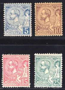 MOMEN: MONACO SC #13,15,17,20 MINT OG H VF LOT #65861 - Bild 1 von 2
