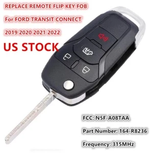 Keyless REMOTE KEY FOB For FORD TRANSIT CONNECT 2019 2020 2021 2022 164-R8236 - Foto 1 di 3