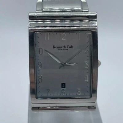 Kenneth Cole Reloj Hombre Nueva York Fecha 30mm Estuche Esfera Azul Pulsera Banda Cuarzo Foto 1 de 4