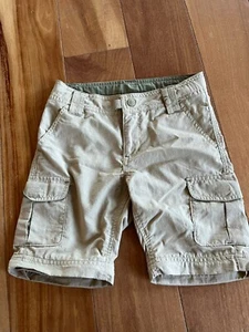 Rei Girls Hiking Cargo Shorts Beige Adjustable Elastic Waist S 6/7 *READ* - Picture 1 of 10