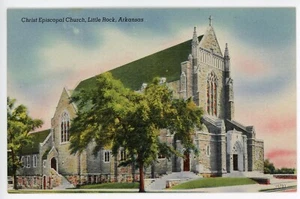 Postal de colección Little Rock Arkansas Cristo Iglesia Episcopal Lino Sin publicar - Imagen 1 de 2
