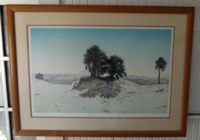 Litografía firmada por Keith Rasmussen "Greyfield Beach" 99/100, 1984 Foto 1 de 4