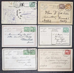 12 early 1900s Egypt postcards varioius designs and uses mostly to Europe [Y.118 - Picture 1 of 5