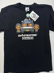 Camiseta Bape Ghostbusters Bahy Milo #6 Negra XL NUEVA CON ETIQUETAS 35 Aniversario 2019 Ecto1 - Imagen 1 de 8