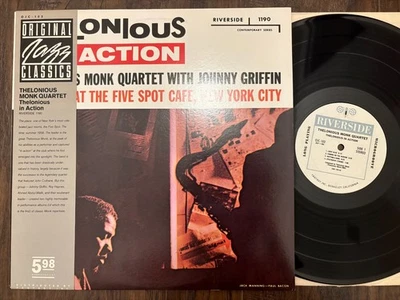 THELONIOUS MONK - Monk In Action LP - Riverside RLP-1190 OJC-103 w/ OBI VG+/EX - Image 1 of 2